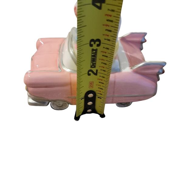 VTG Clay Art Cows in Pink Convertible Salt & Pepper Shakers Moo License Plate - Picture 10 of 12